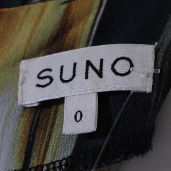 Suno Multicolor Striped Cut Out Waist Dress, Sz 0, EUC - Picture 4 of 5